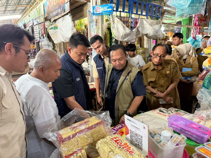 Kasatreskrim Polres Gresik AKP Mohammad Prasetyo sidak pasar