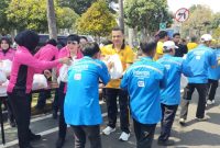 Kapolres Pelabuhan Tanjung Perak Surabaya AKBP Irwan Kurniawan saat Bansos sambut HKGB ke-74