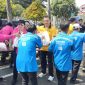 Kapolres Pelabuhan Tanjung Perak Surabaya AKBP Irwan Kurniawan saat Bansos sambut HKGB ke-74