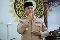 Kapolres Gresik AKBP Ramadhan Nasution saat Safari Jum'at