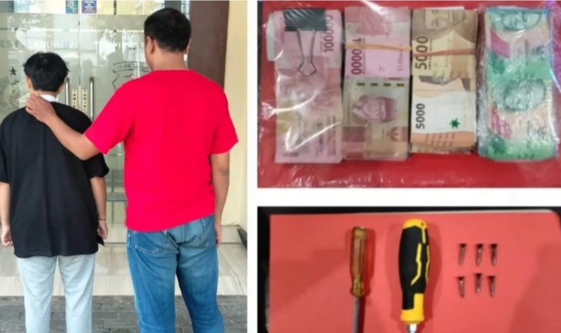 Polsek Kenjeran amankan 2 tersangka pembobol SDN Kompleks Kenjeran II di Surabaya