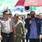 Danrem 084/Bhaskara Jaya Brigjen TNI Kohir sambut Susilo Bambang Yudhoyono di VVIP Room Pemprov Jawa Timur