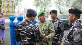 Danrem 084/Bhaskara Jaya Brigjen TNI Kohir hadiri upacara HUT TNI AL ke-81