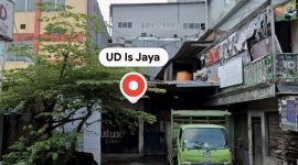 Lokasi TKP Toko Bangunan