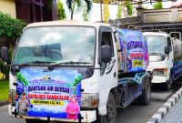 Polres Bangkalan distribusikan 48.000 L air bersih