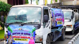 Polres Bangkalan distribusikan 48.000 L air bersih