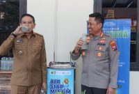 Kapolresta Malang Kota Kombespol Danang Setiyo bersama Walikota Malang Wahyu Hidayat