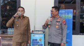 Kapolresta Malang Kota Kombespol Danang Setiyo bersama Walikota Malang Wahyu Hidayat