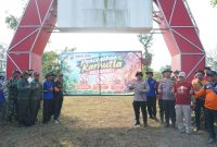 Kapolres Kediri AKBP Muhammad Wahyudin Latif bersama Media