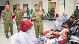 Danrem 084/Bhaskara Jaya Brigjen TNI Kohir di acara Bakti Kesehatan