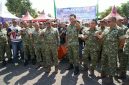 Danrem 084/Bhaskara Jaya Brigjen TNI Kohir saat hadiri Bazar Murah