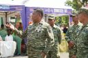 Danrem 084/Bhaskara Jaya Brigjen TNI Kohir saat hadiri bazar murah